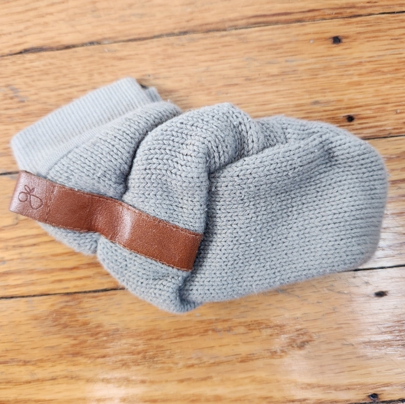 EUC goumi STAY ON KNIT BOOT sage green 3-6 months - Picture 5 of 7